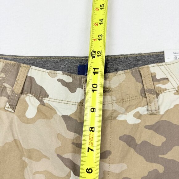 George Men's Desert Camo Below The Knee Messenger Cargo Shorts Size 30 NWT - Picture 10 of 12